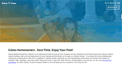 Desktop Screenshot of eulesspoolcleaning.com